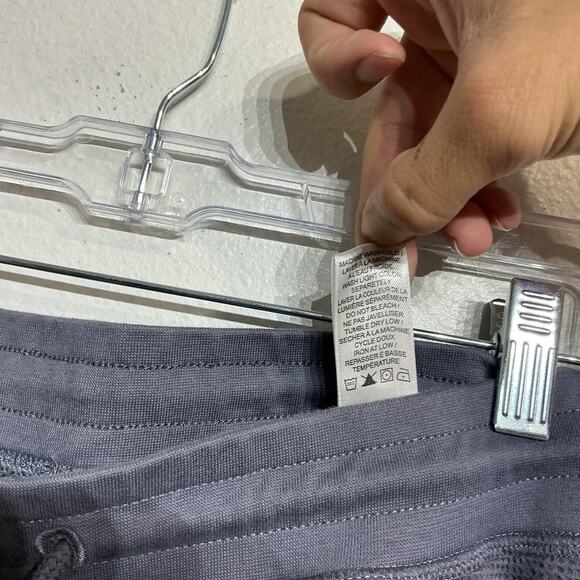 Daniel Buchler Gray Waffle Knit Drawstring Joggers Sz L - Picture 7 of 13